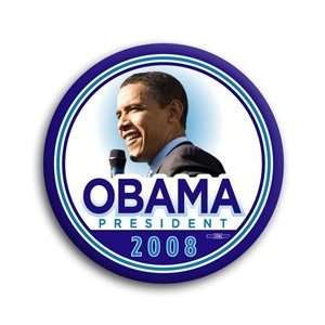 Obama President 2008 Photo Button   2 1/4
