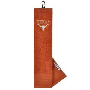 Texas Longhorns NCAA Embroidered Tri Fold Towel: Sports 
