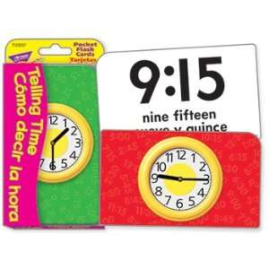  POCKET FLASH CARDS TELLING TIME: Office Products