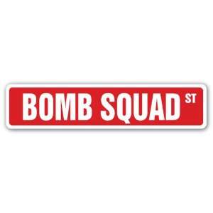  BOMB SQUAD Street Sign rescue rap disposal army military 