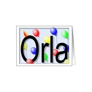  Orlas Birthday Invitation, Party Balloons Card Toys 