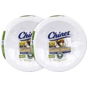   Chinet Classic White Salad/Side Dish, 10 ct 2 pack: Kitchen & Dining