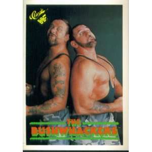  1990 Classic WWF Wrestling Card #70 : Bushwhackers: Sports 