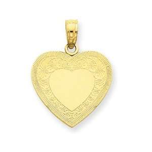    14K Heart Pendant   Measures 16.1x21.4mm   JewelryWeb Jewelry