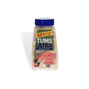  Tums Ultra Tabs Tropical Fruit Size: 160: Health 