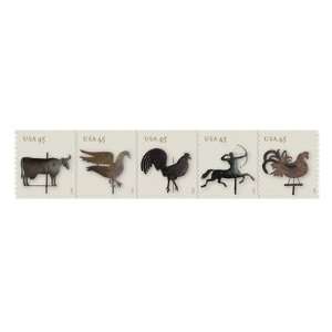 Weather Vanes Strip of 25 Stamps, 45 Cent Each U.S. Postage Stamps 