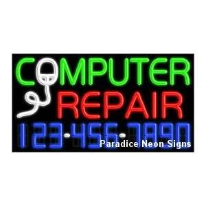  Computer Repair Neon Sign: Sports & Outdoors