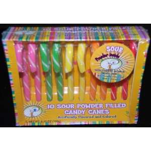 Sour Powder Filled Candy Canes:  Grocery & Gourmet Food