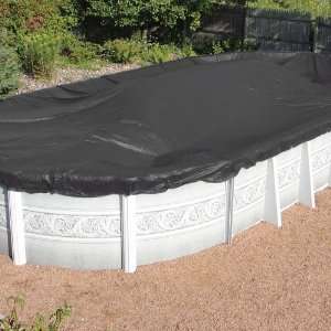  18 x 36 Oval Mesh Winter Pool Cover: Patio, Lawn 