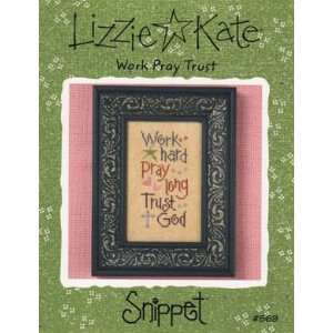  Work Pray Trust (Snippet)   Cross Stitch Pattern Arts 