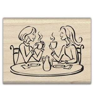  Coffee Comrades Wood Mounted Rubber Stamp: Office Products