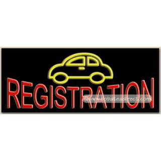 Auto Registration Neon Sign  Grocery & Gourmet Food