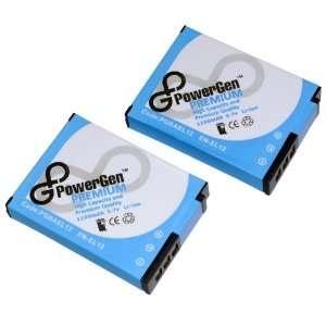  2PKs PowerGen Premium Quality Li ion 3.7V Battery for EN 