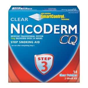  NicoDerm CQ Step 3   2 Week Kit   14 Clear 7 mg Nicotine 