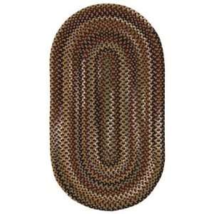   Rugs Bangor Braided Hearth Rug   Very Charcoal, 8.6 ft. Round: Home