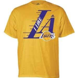  Adidas Los Angeles Lakers I Love La T Shirt: Sports 