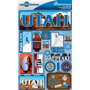  Reminisce Jet Setters 2 3 Dimensional Sticker, Utah: Arts 