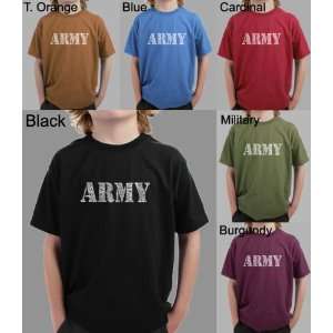   CAROLINA BLUE Army Shirt S   Created Using The Lyrics To The Army Song