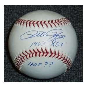  Pete Rose Signed Baseball   w/HOF & ROY63: Sports 