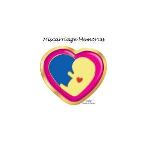  Miscarriage Memories Baby in My Heart Lapel Pin 