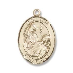 14kt Gold St. Fina Medal Jewelry