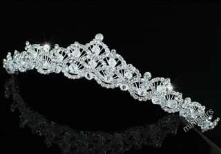 Bridal Wedding Sparkling Tiara use Swarovski Crystal AT1433  