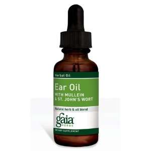  Gaia Herbs Ear Oil w Mullein & St.Johns 8 oz: Health 