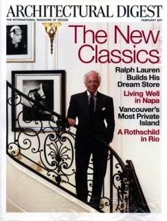 ARCHITECTURAL DIGEST FEB 2011 NEW CLASSICS SEALED !!  