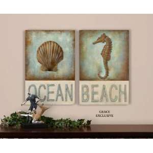  Beach & Ocean, Oil Painting