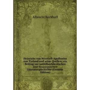   Literaturgeschichte (German Edition) Albrecht Bockhoff Books