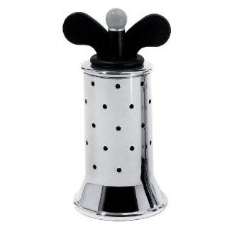 Alessi 9098 WI Michael Graves Pepper Mill in Ivory Color Black