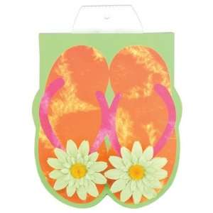   , Flip Flop Print with 3D Daisy Flower Toes Arts, Crafts & Sewing