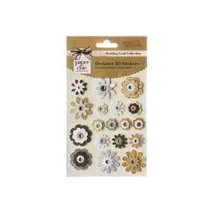  Grant Studios Wedding 3d Flower Stickers mixed 3 Pack 