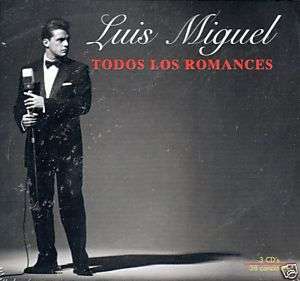 LUIS MIGUEL /TODOS LOS ROMANCES 3 CDS 639842084529  