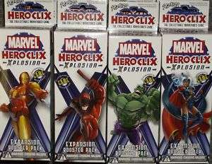 Marvel Heroclix Xplosion Booster Packs X12, sealed  