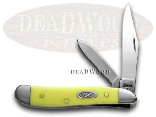 CASE XX Yellow Peanut CV Pocket Knife Knives  