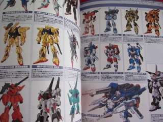 All Gundam 325 mobile suit guide art book w/sticker  