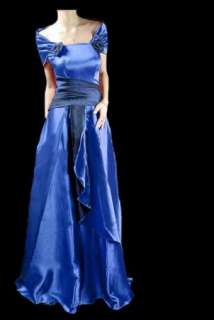 Full length Satin Prom Dress yd066 purple Plus Size 