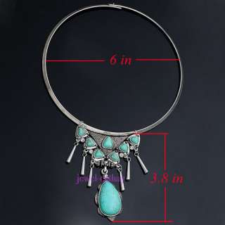 free shipping Howlite Turquoise carved bead pendant chain chaplet 