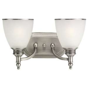 Sea Gull Lighting 44350 965 Wall Light, Etched Ripple Glass Shades and 