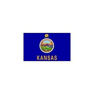  Kansas Flag, 12 x 18, Outdoor, Endura Poly Sports 