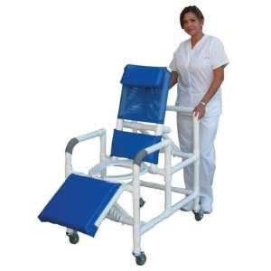 MJM International 193 Reclining Shower Chair with Leg Extension Softer 