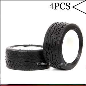 4PCS RC 110 Scale Car On Road 27MM High Grip Rubber Tyre,Tires 8004 