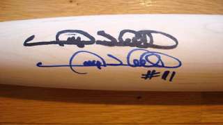 GARY SHEFFIELD DUAL SIGNED AUTOGRAPHED SAM GAME ISSUED BAT PSA G45174