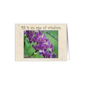  48th Birthday, Purple Orchid Card: Toys & Games