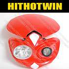 Red Headlight Fairing Stunt Universal With For Street Bikes Street 