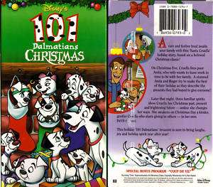 101 Dalmatians Christmas (VHS, 1998) New 786936079302  