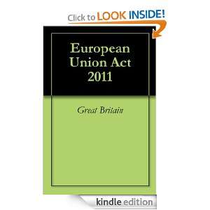 European Union Act 2011 Great Britain  Kindle Store