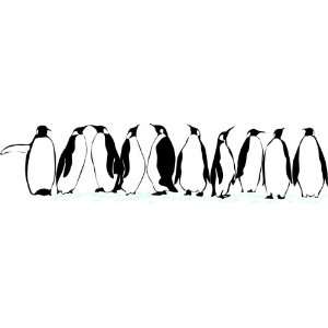  Removable Wall Decals  Penguins in Row