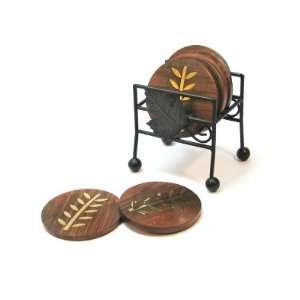  Grehom Coasters   Leaf (Set of 6); Beautiful Gift; With 